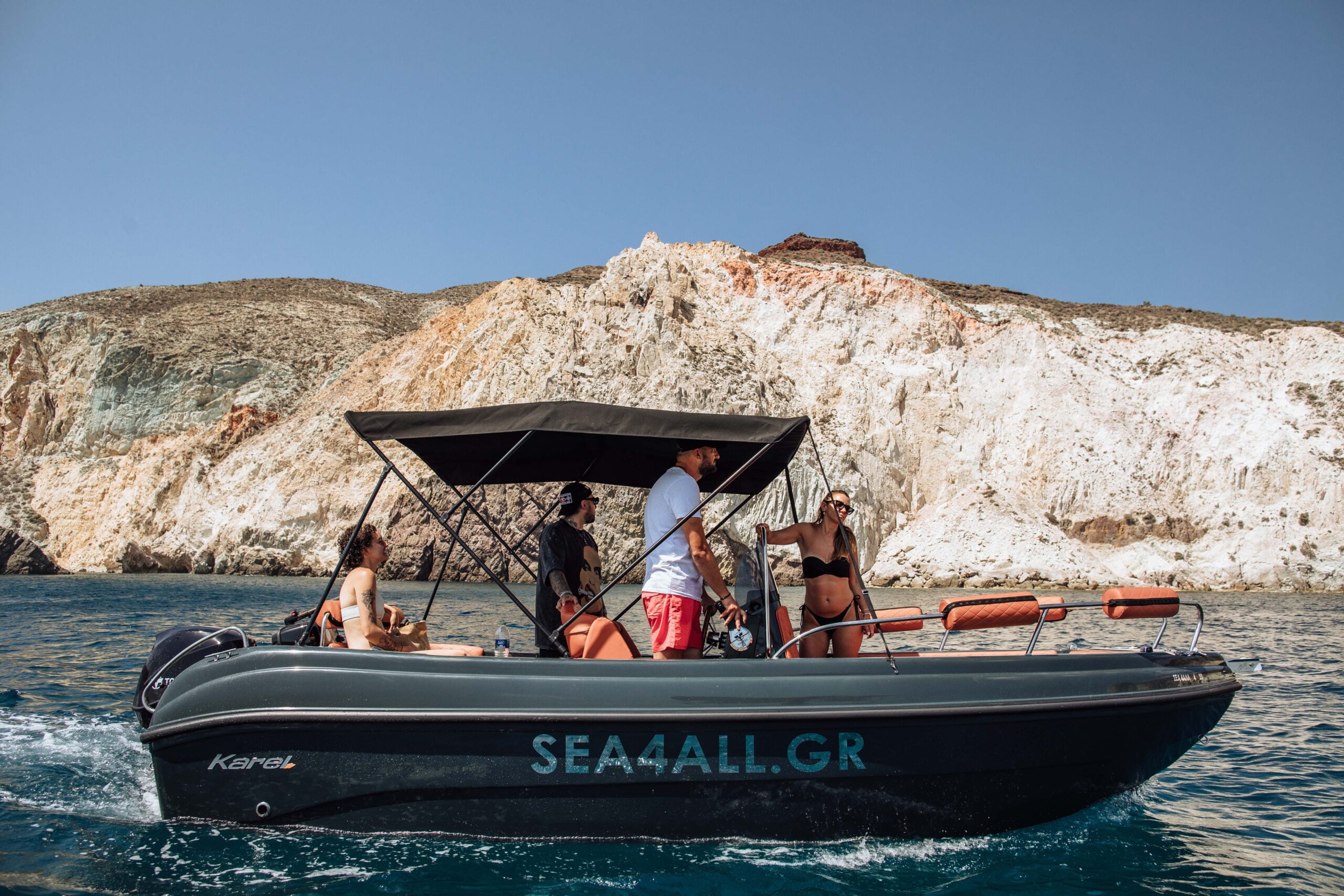 License-Free Yacht Charter Santorini Sea4all